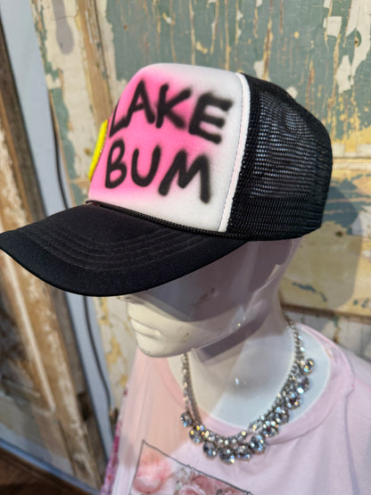 Lake Bum Patch Trucker Hat