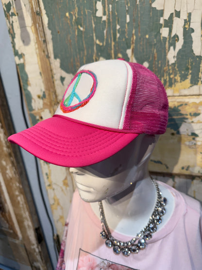 Peace Yarn Trucker Hat