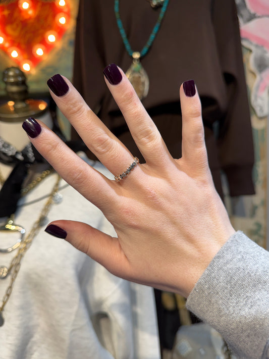 Star Sterling Silver Layering Ring