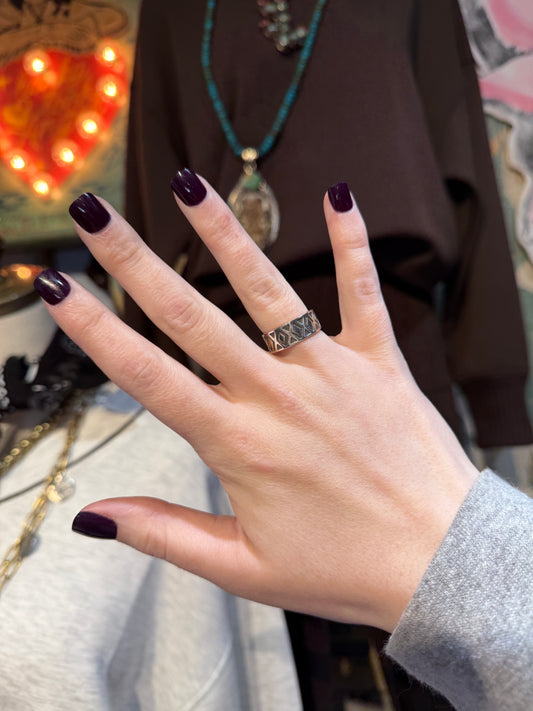 Diamond Sterling Silver Layering Ring