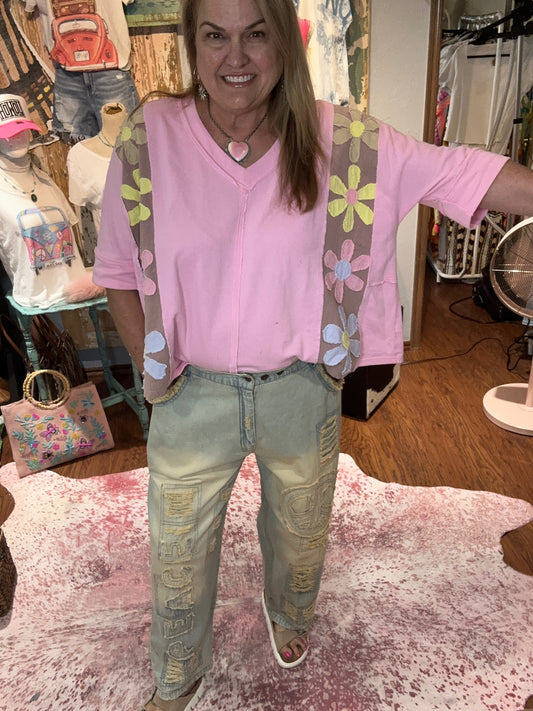 Paper Lace Peace Denim