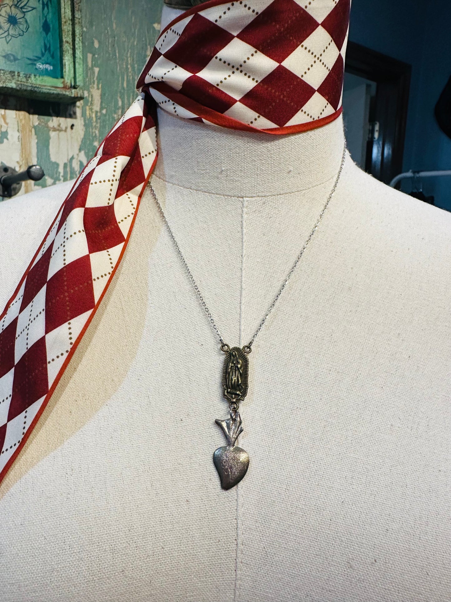 Sacred Heart Necklace Small