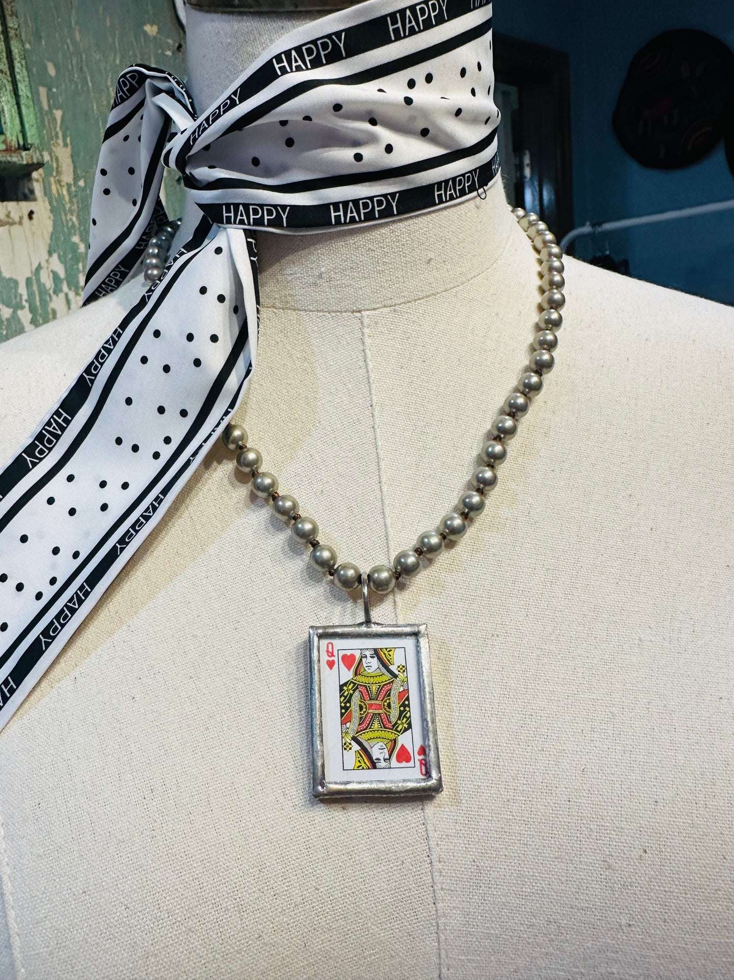 Playing Card Necklace Small