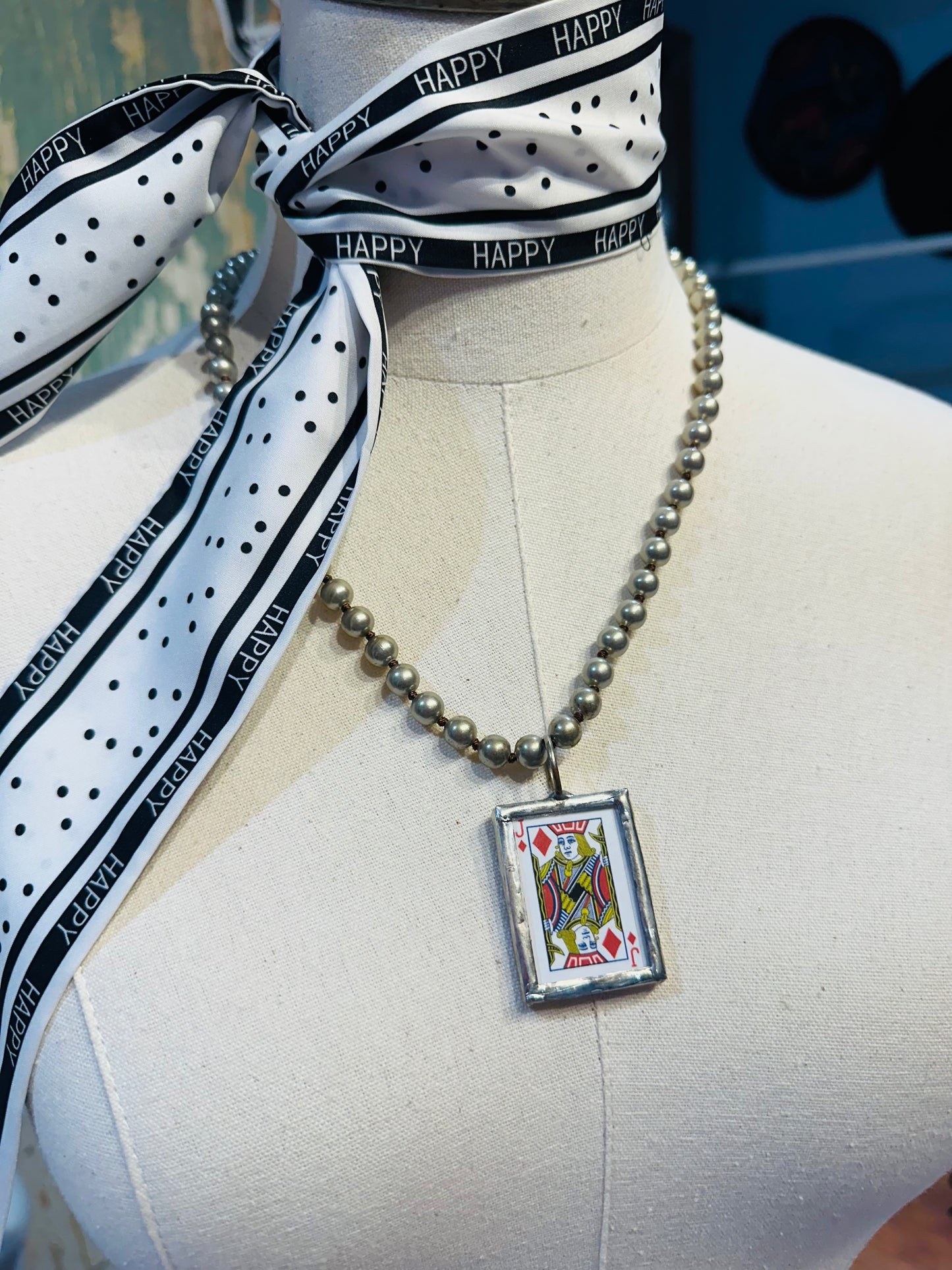 Playing Card Necklace Small