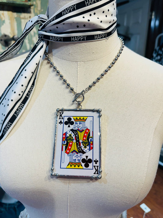 Playing Card Necklace Large