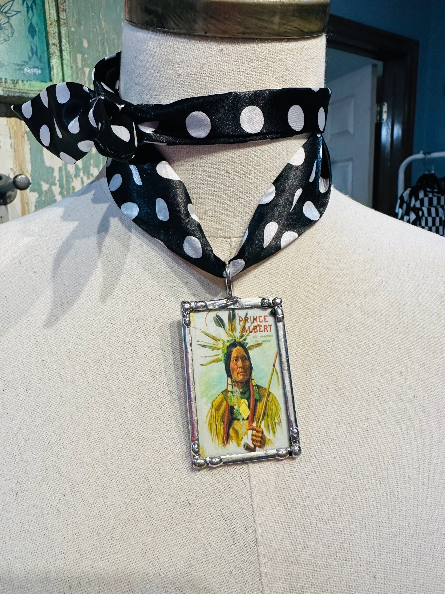 Chief Pendant on Twilly Necklace