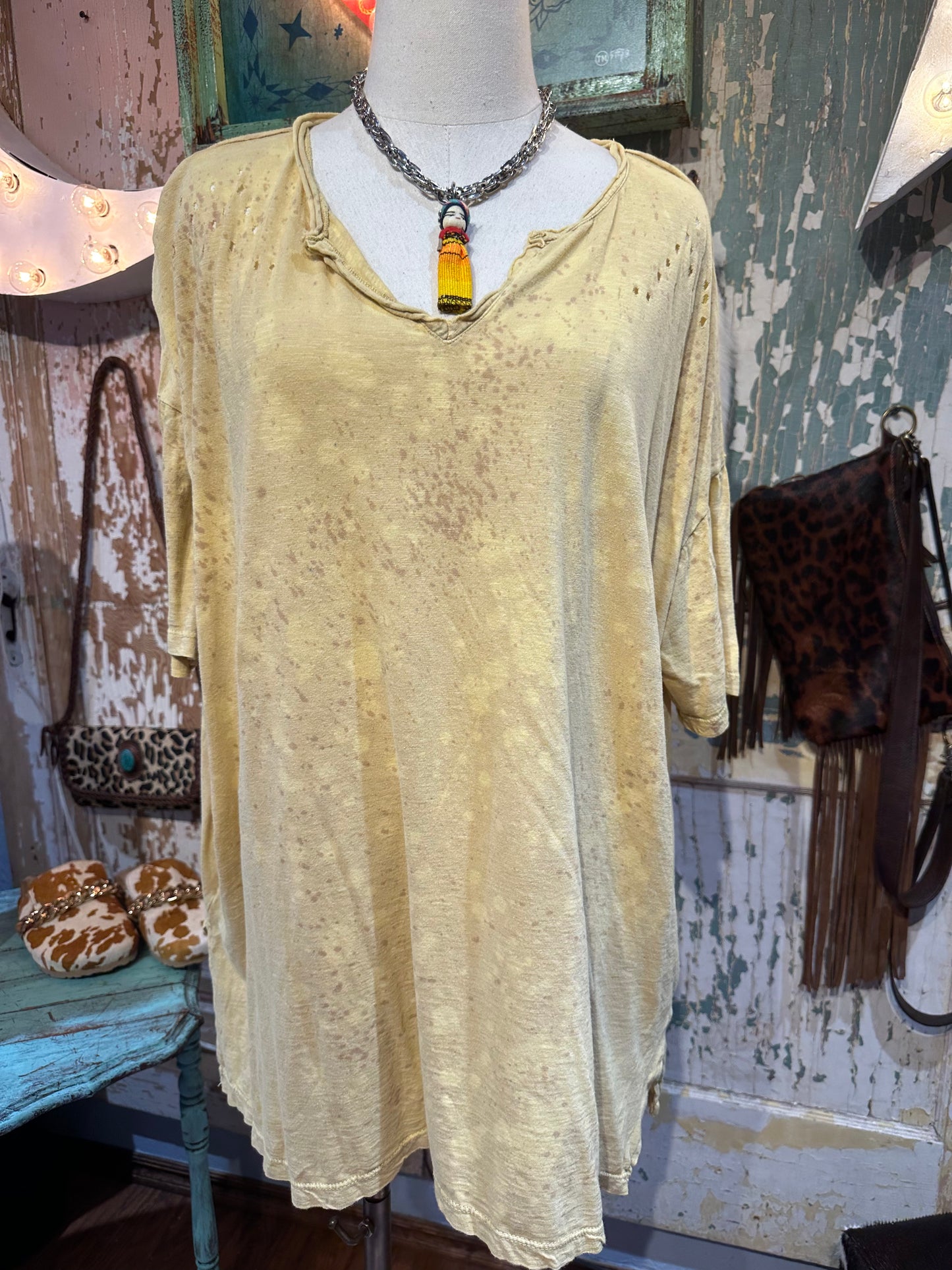 Rare Bird Mustard Tunic/Dress