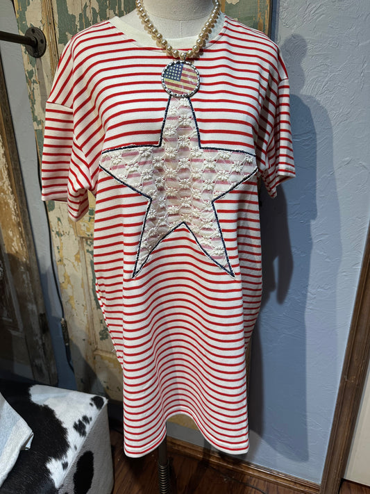 Lace Star and Stripes Dress