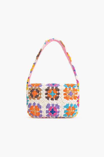 Stitch Please White Crochet Shoulder Bag