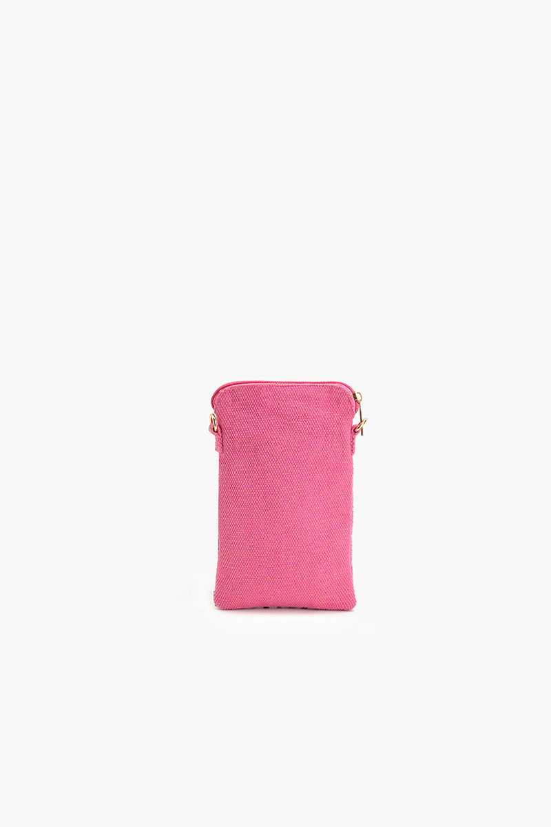 Tee In Stripes Beaded Mobile Crossbody