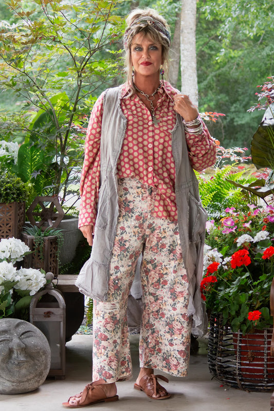 Jaded Gypsy Barrel Of Dreams Jeans - Rose Garden