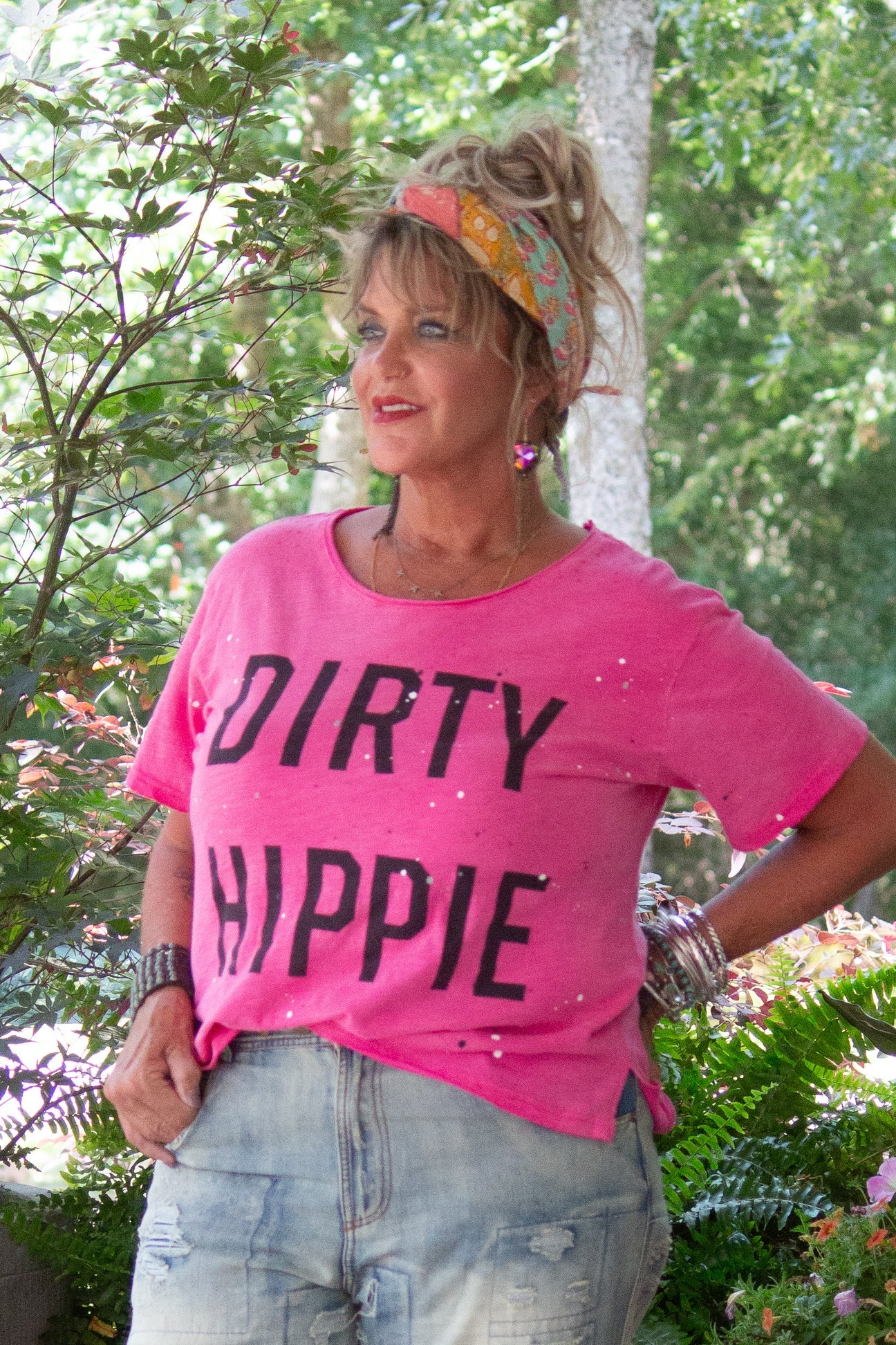 Jaded Gypsy Vintage Dragonfruit Dirty Hippie Tee