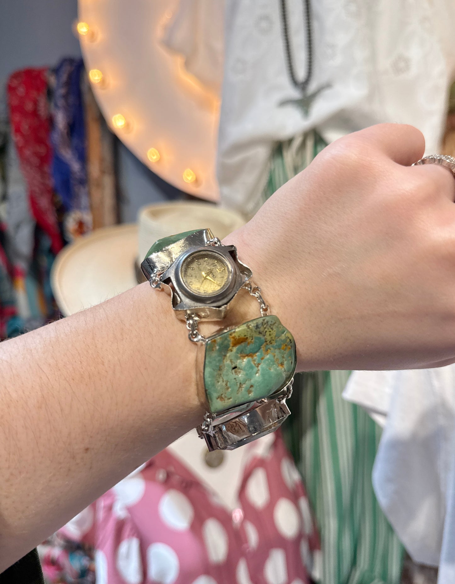 Turquoise Chunk Watch Bracelet