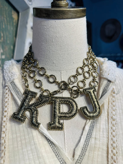 Inspired Gold Initial Necklaces