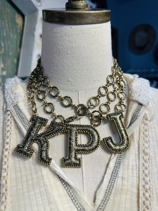 Inspired Gold Initial Necklaces