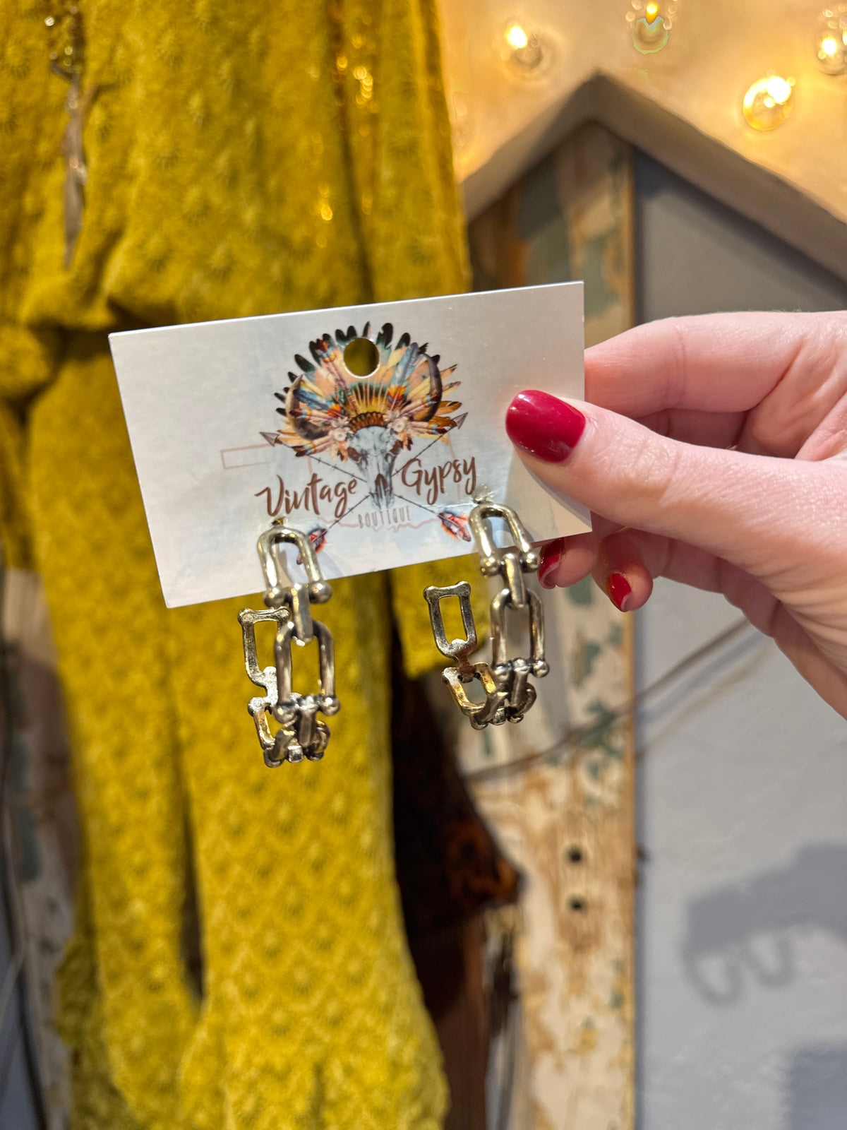 Inspired Gold Chain Link Hoop Earrings