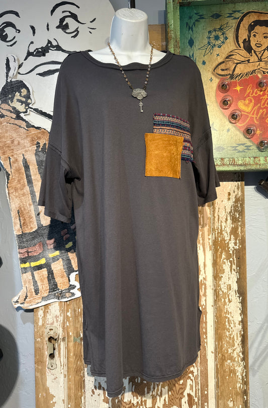 Patch Pocket T-Shirt Dress