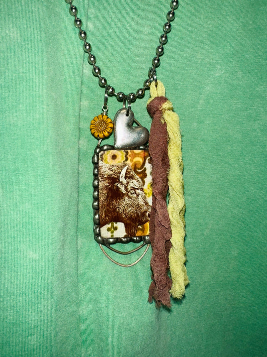 Buffalo Tin Necklace