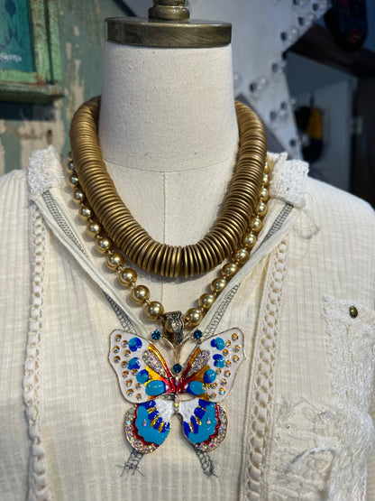 Inspired Gold Butterfly Necklace
