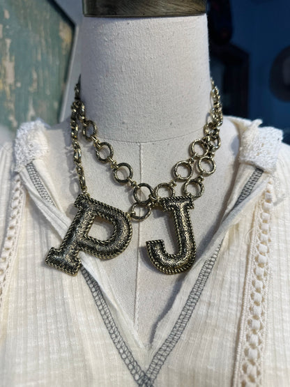 Inspired Gold Initial Necklaces