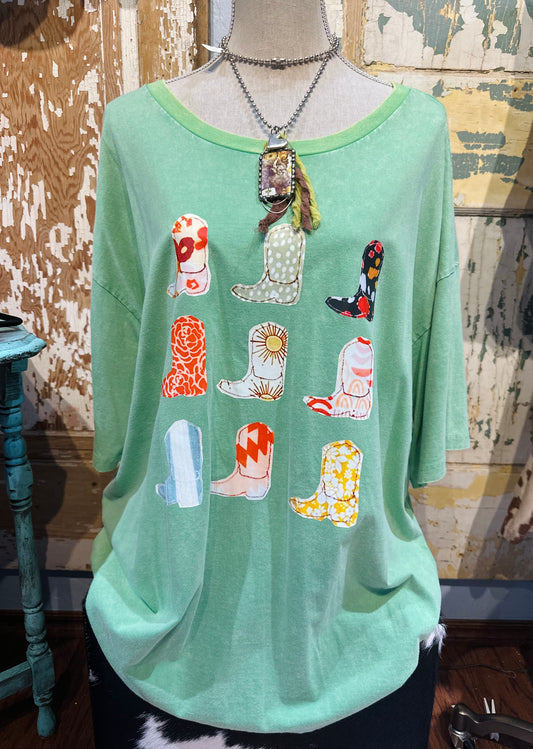 Easel Boot Tee