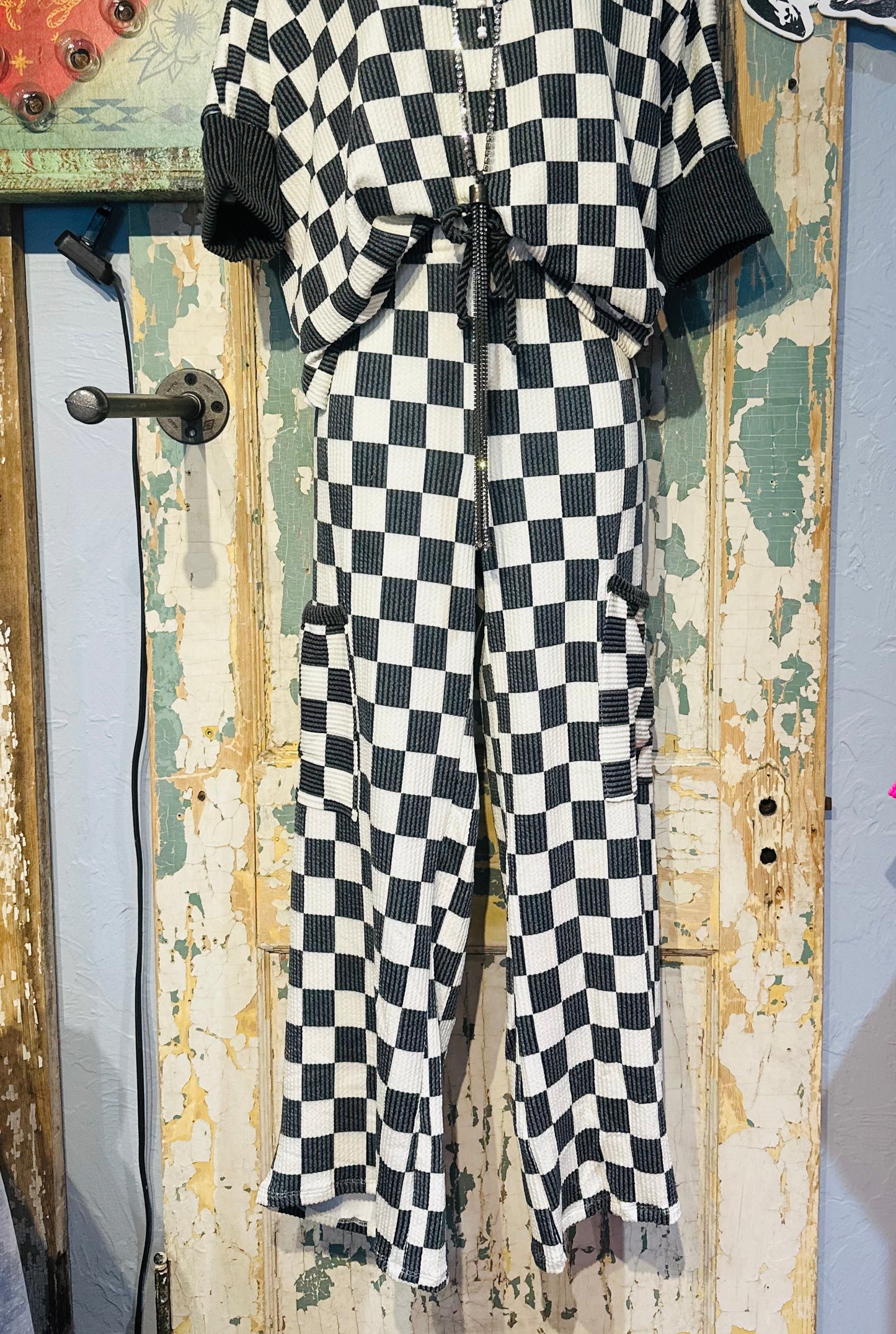 Black & White Checkered Pants