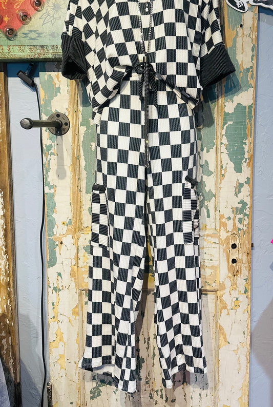 Black & White Checkered Pants