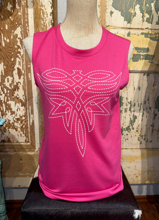 Pink Boot Tank