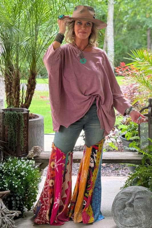 Jaded Gypsy Be Free Top - Plum