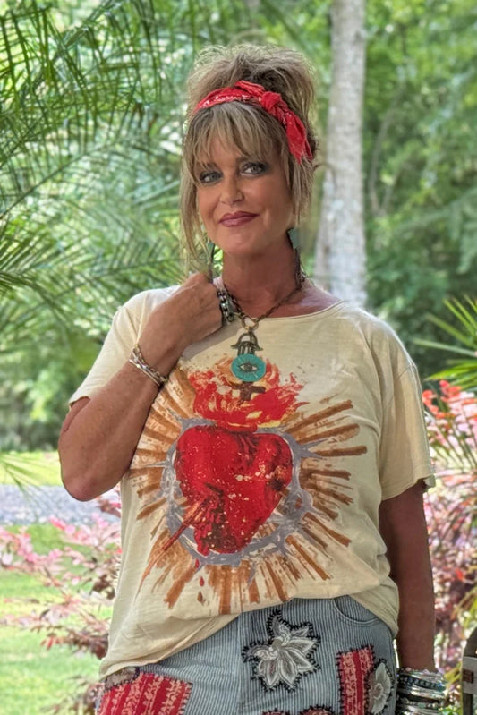 Jaded Gypsy Moon Dance Tee - Sacred Heart