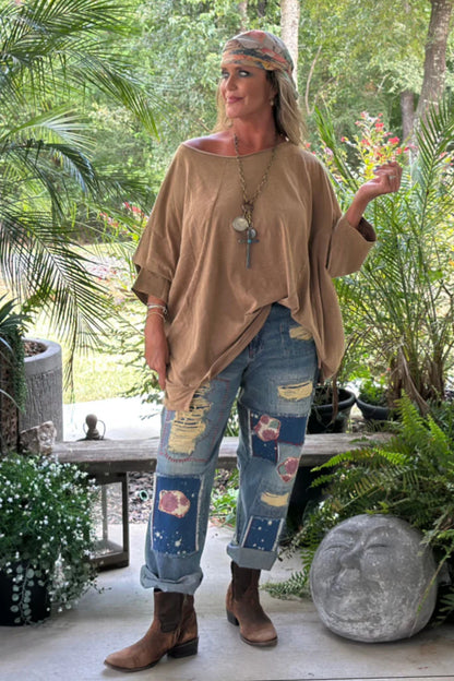 Jaded Gypsy Be Free Top - Latte