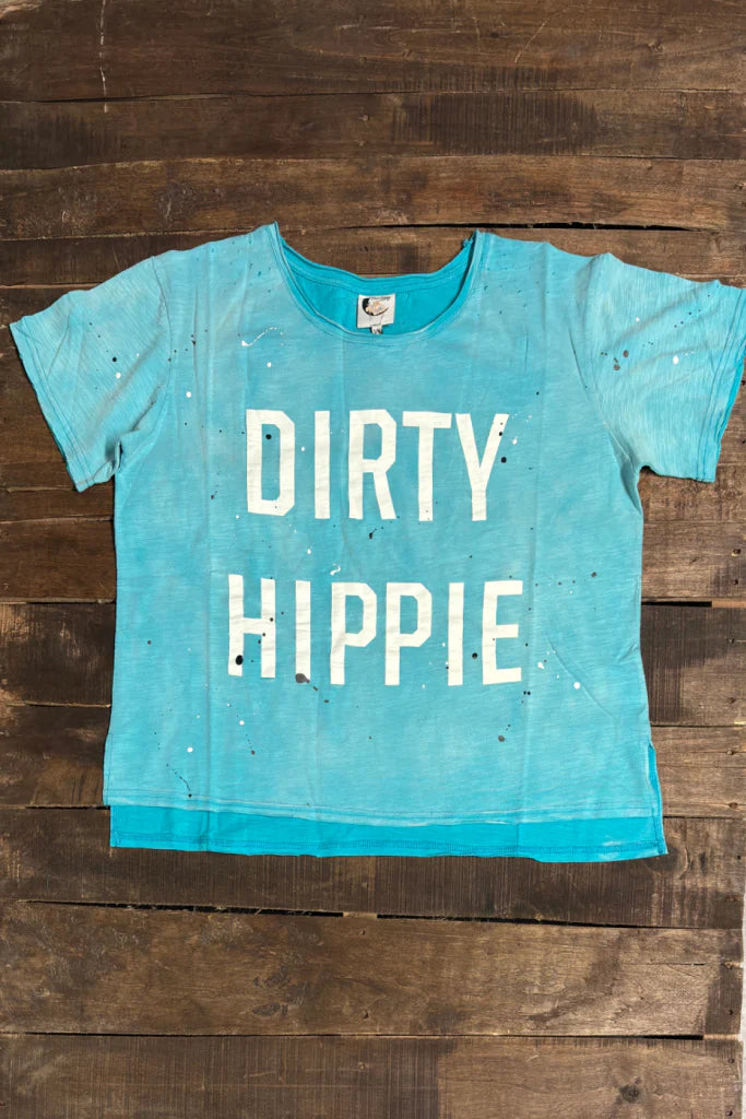 Dirty Hippie Tee - Vintage Turquoise