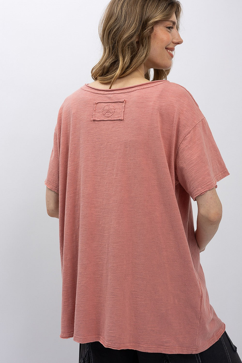 Blue Velvet Chief Short Sleeve T-Shirt Coral