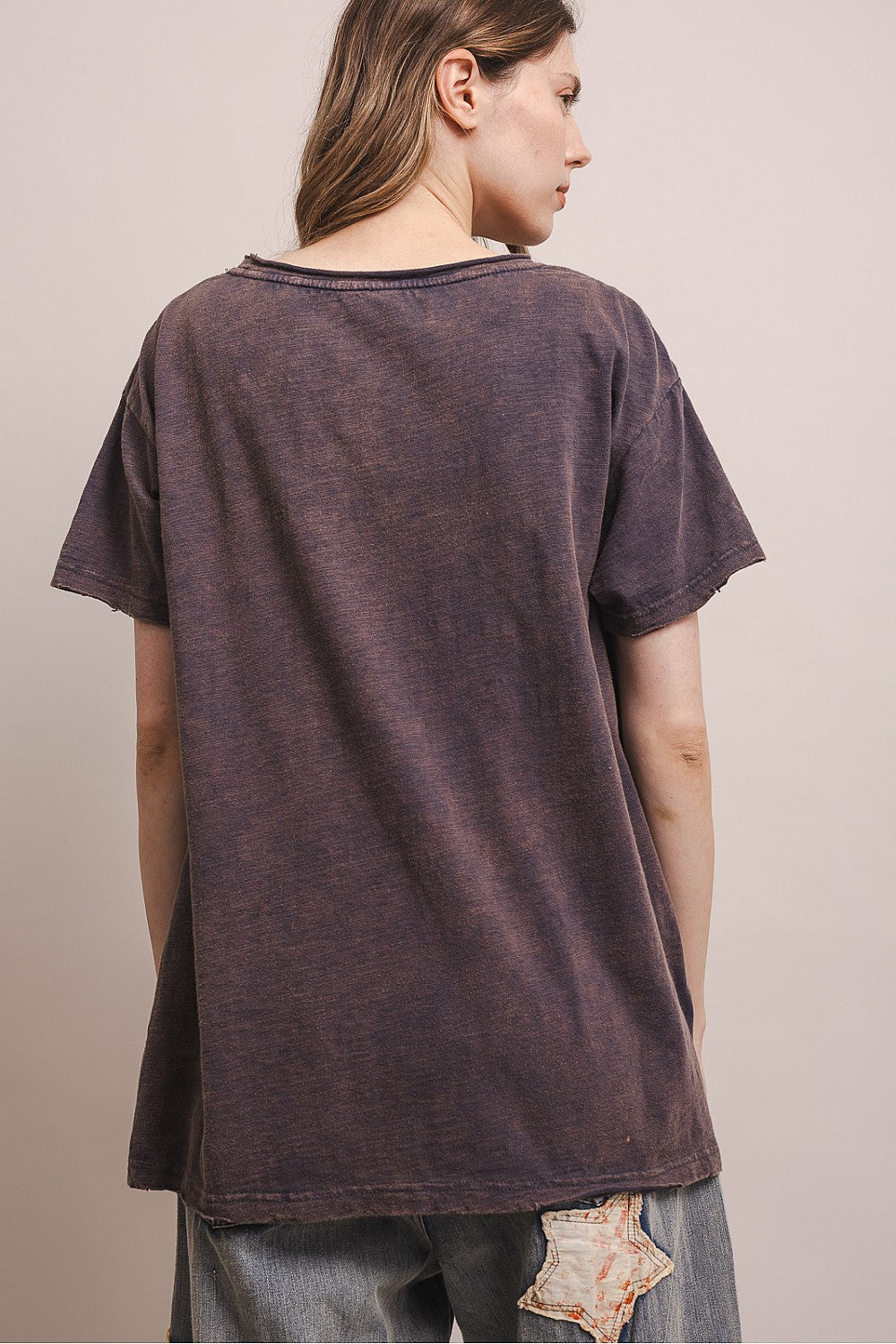 Blue Velvet Faded Navy Mary Top
