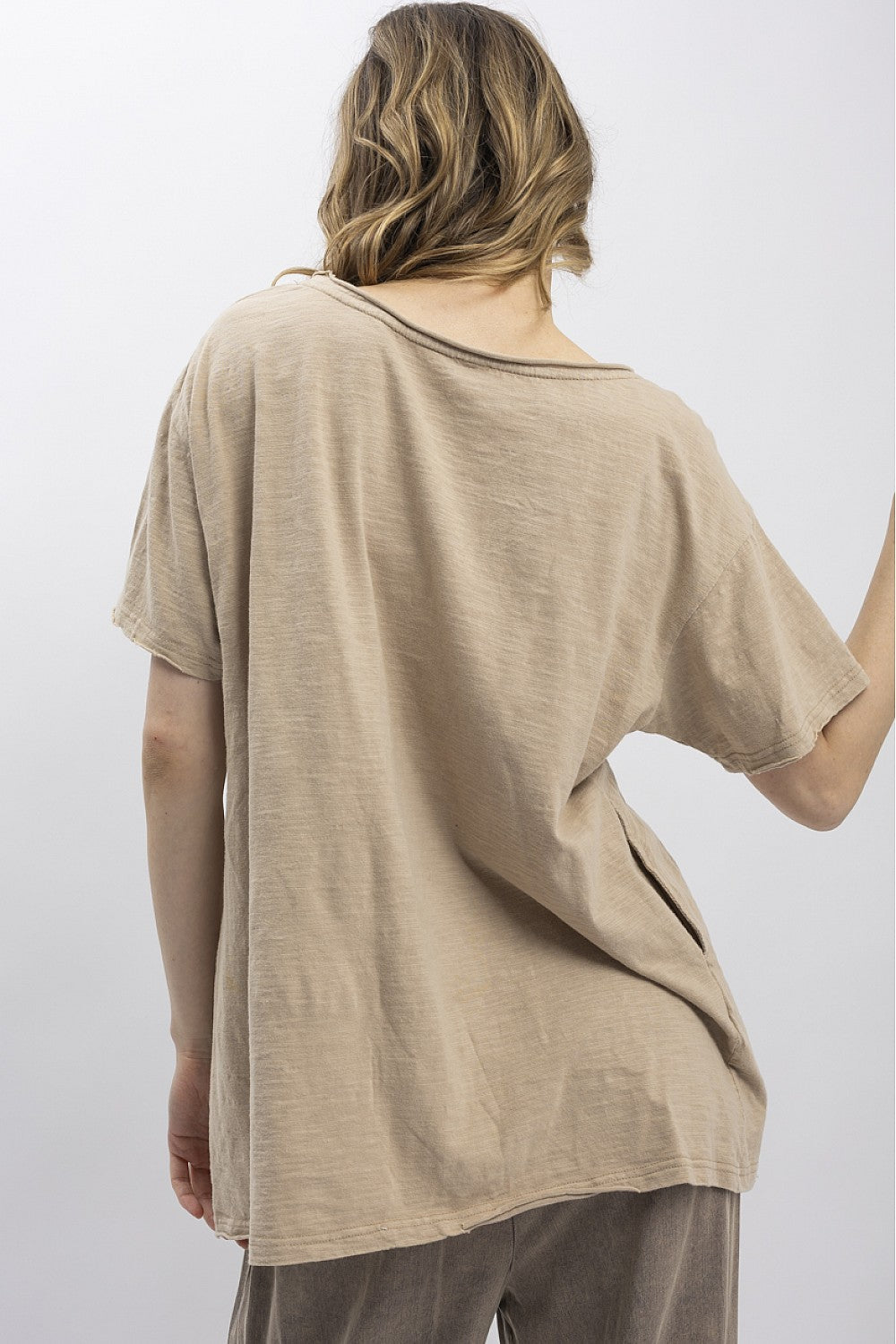 Blue Velvet Taupe Mary Top