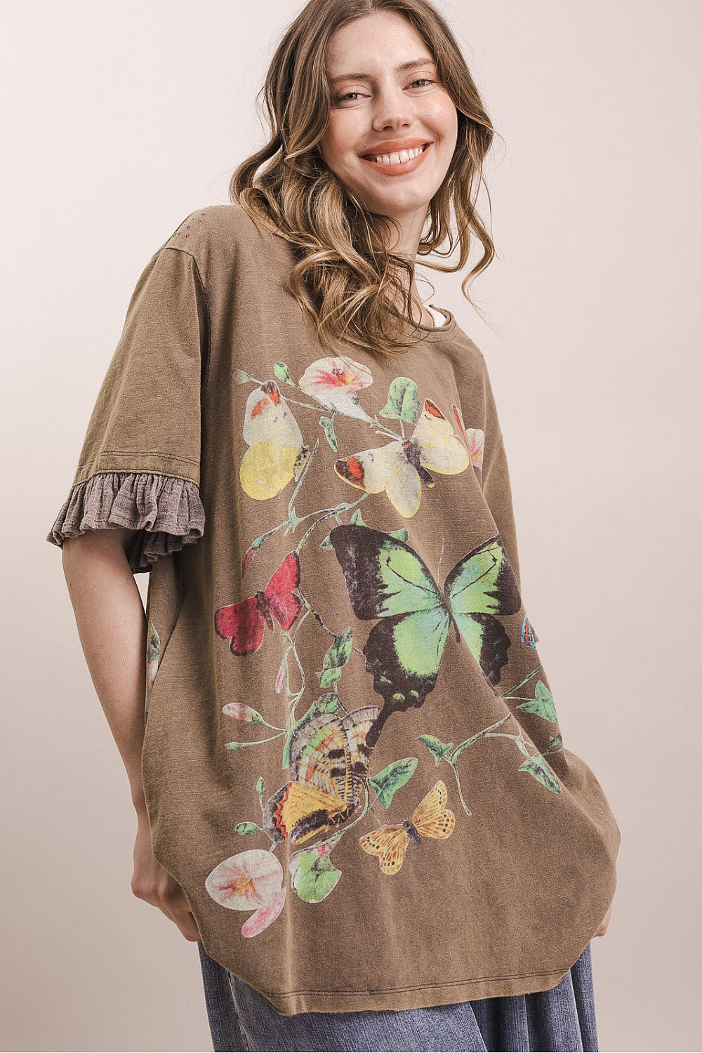 Blue Velvet Ash Butterfly Top