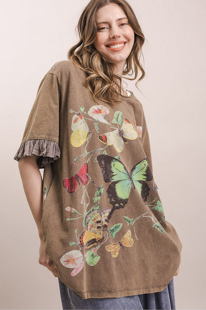Blue Velvet Ash Butterfly Top