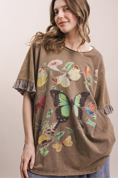 Blue Velvet Ash Butterfly Top