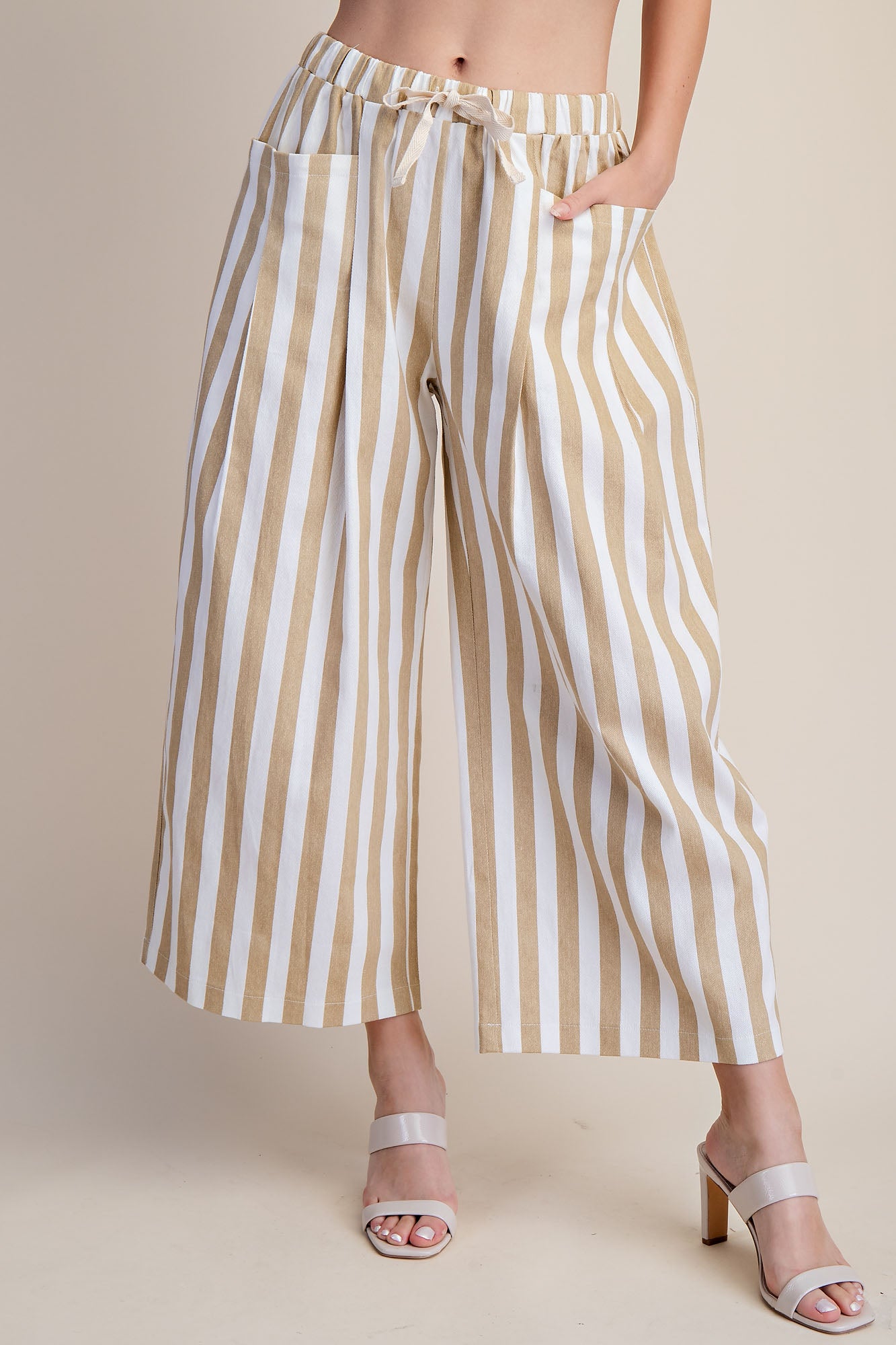 Taupe Stripe Pants