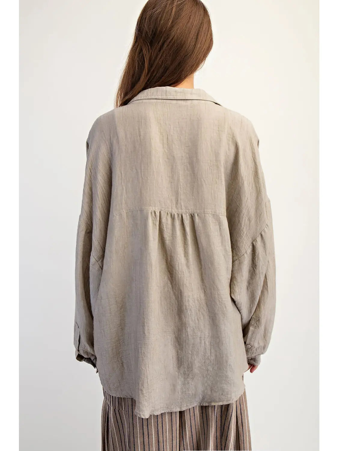 Natural Soft Linen Blend Shirt