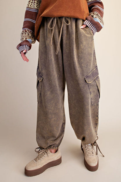 Easel Ash Navy Cargo Pants