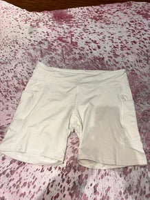 Cargo Biker Shorts Cream