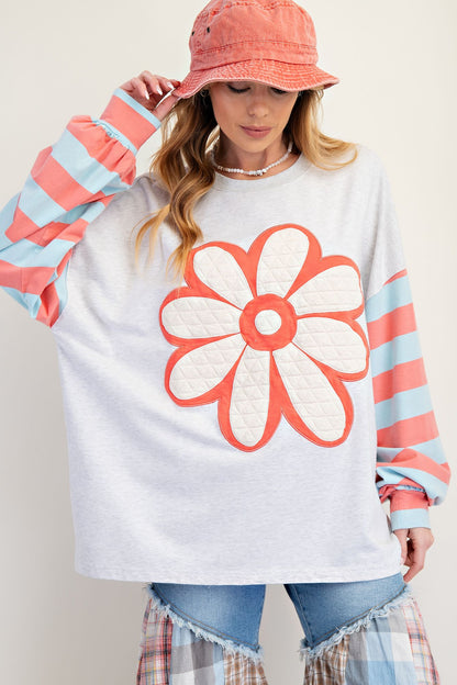 Easel Flower Patch Pullover
