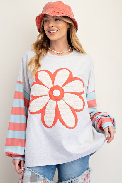 Easel Flower Patch Pullover
