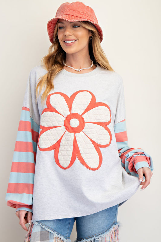 Easel Flower Patch Pullover