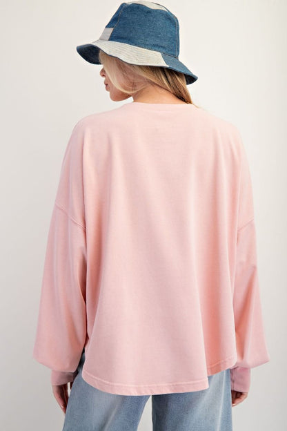 Easel Cheetah Print Star Top