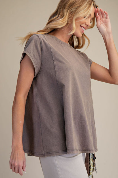 Easel Cotton Top Ash