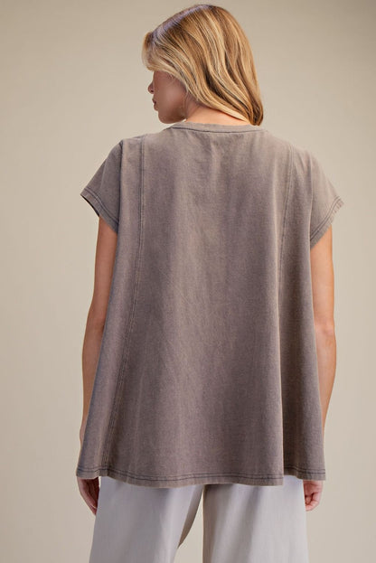Easel Cotton Top Ash