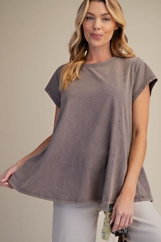 Easel Cotton Top Ash