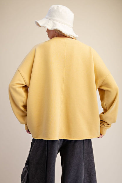 Easel Mustard Flower Patch Top